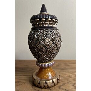 Parisian Orange Deco Container 12" Tall